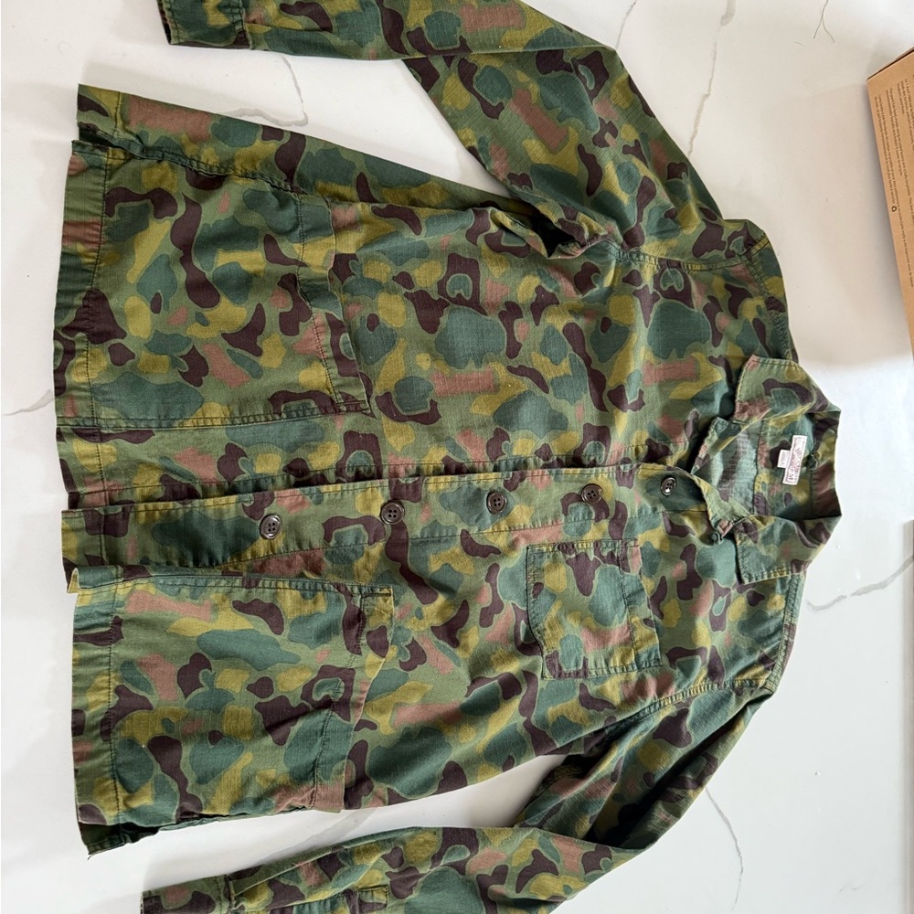 J. Crew Camouflage Shirt Jacket